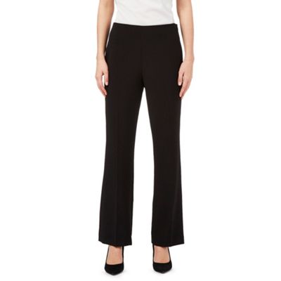 Black straight formal trousers